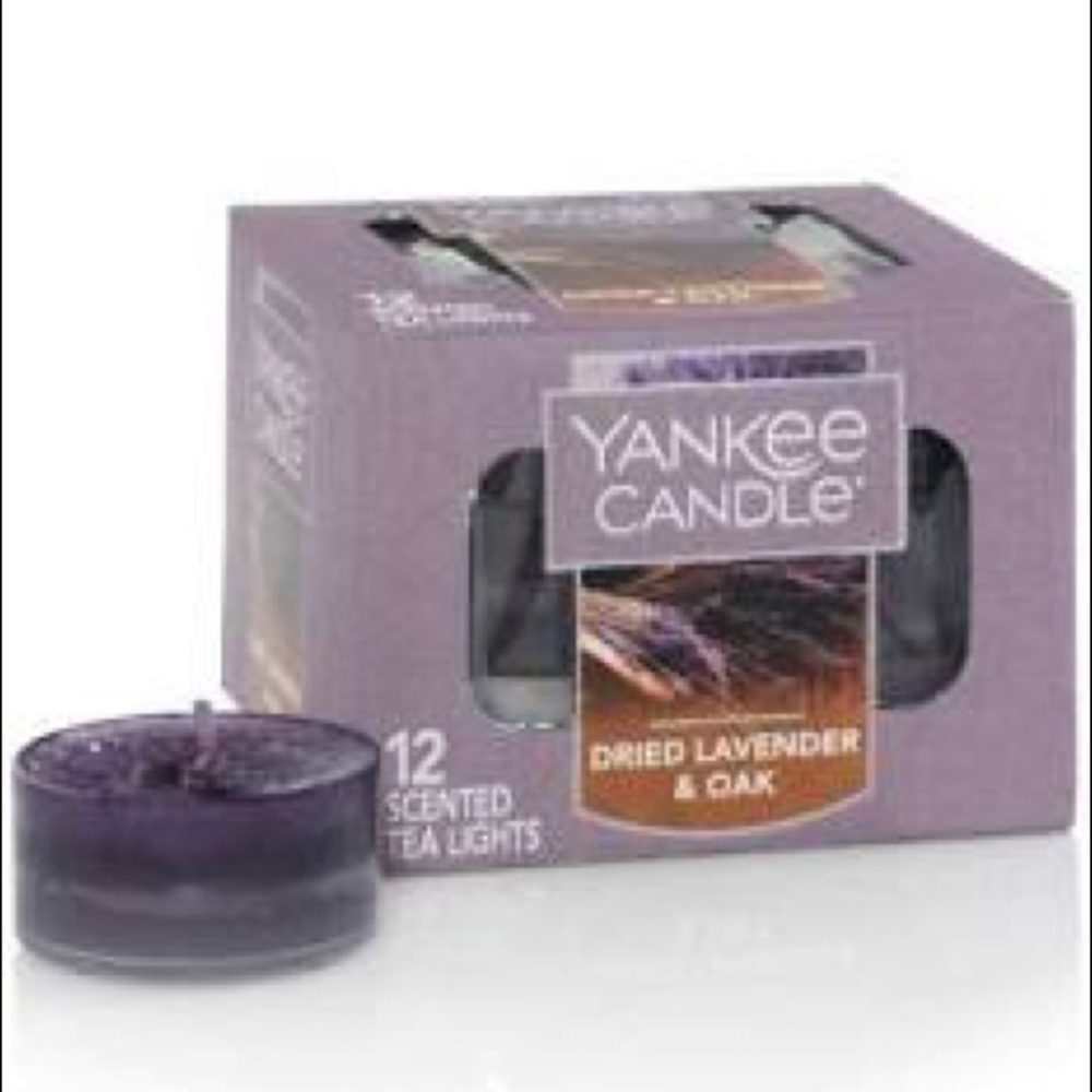 🕯 Yankee Candle Tea Lights - Dried Lavender & Oak